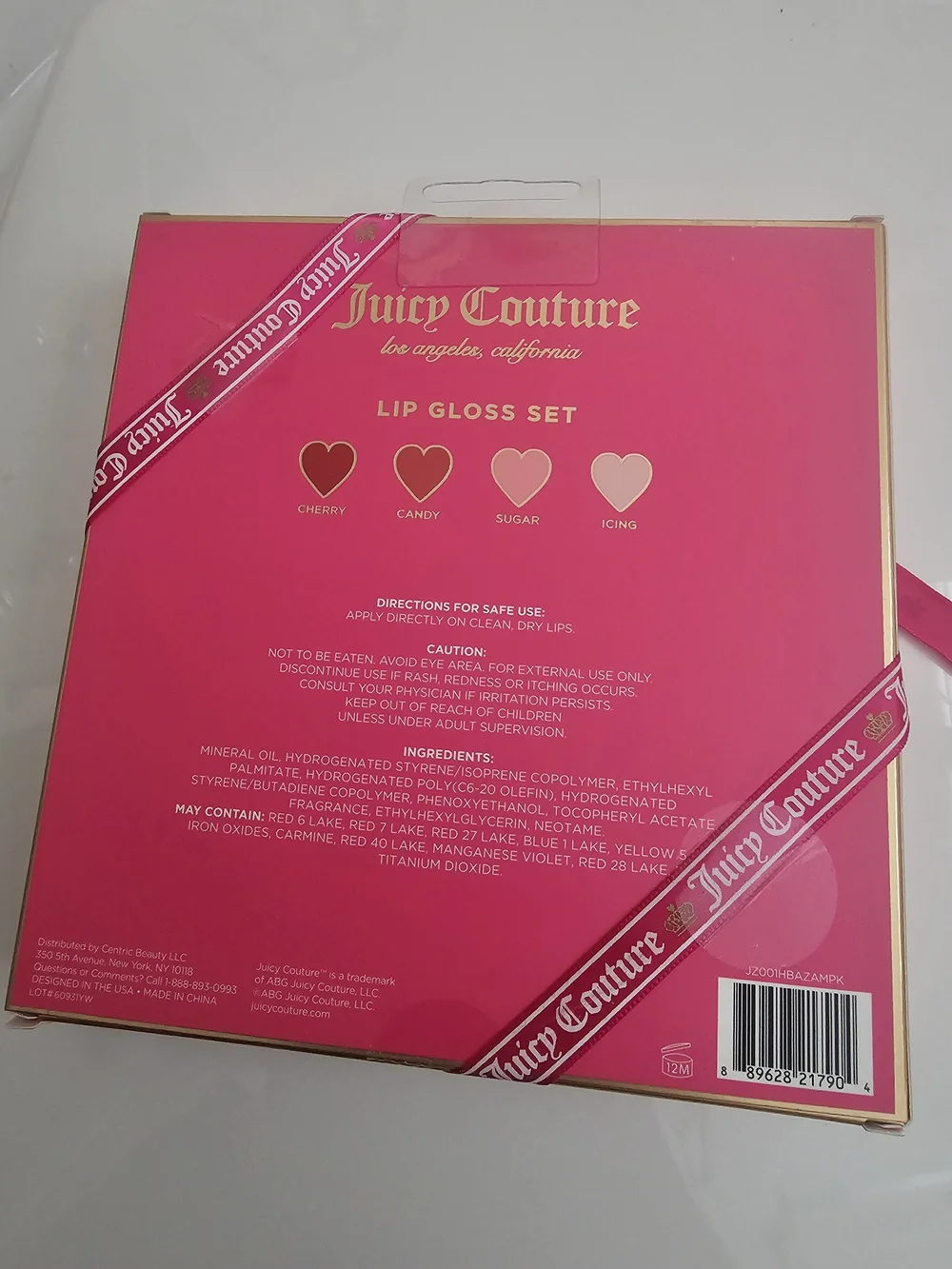 Juicy Couture 4-Piece Lip Gloss Set - Pink, Rose, Nude, Mauve